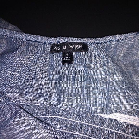 Off the shoulder blue dress - Picture 2 of 2